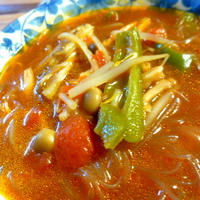 チリトマ春雨スープのレシピ