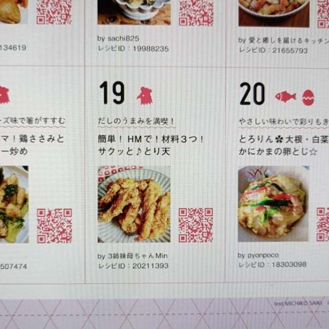 お腹の調子復活！クックパッドのカレンダー付録に掲載(^^)