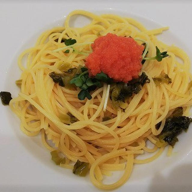 明太子と高菜のパスタ　ポルチーニ茸パスタ