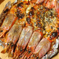 赤海老のマヨバジルソースのグリル焼き