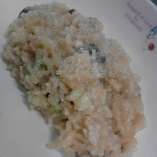 朝食チーズリゾット