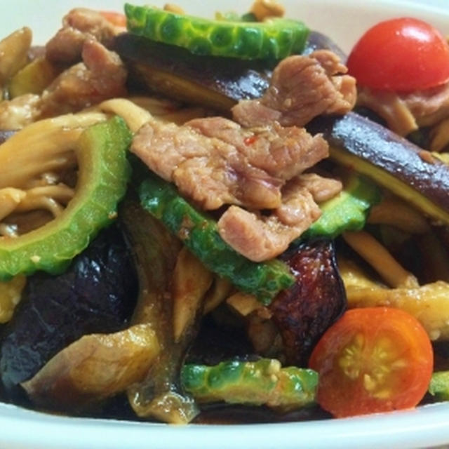 豚肉と茄子のオイスターソース炒め♪