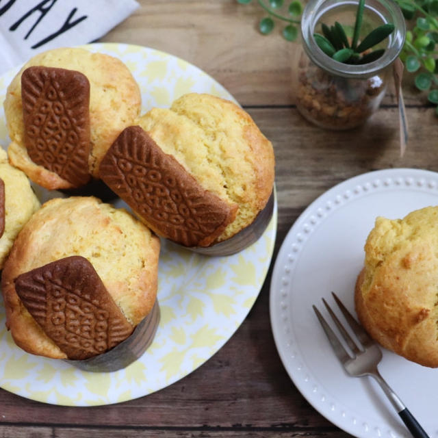 【簡単！HM使用】ふんわり♪さつま芋カップケーキ