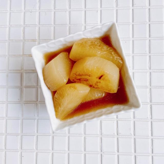食材1つだけ！簡単作り置き「焼き大根のうま煮」