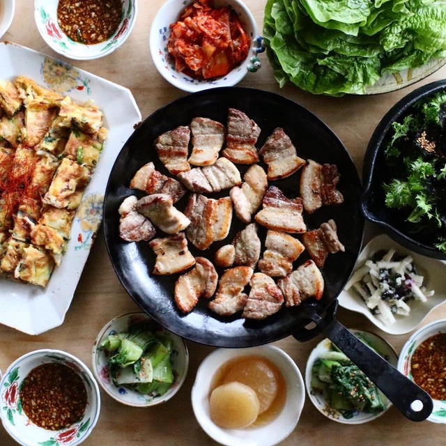 韓国料理で晩御飯❤レシピあり