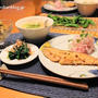 ～春一番～　『鮭の胡麻醤油焼き』の献立。