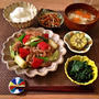 28.【30分】回鍋肉/なめこの味噌汁/ほうれん草の胡麻和え