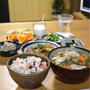 試合2日前の晩ごはんと遠征当日朝ごはん、お弁当