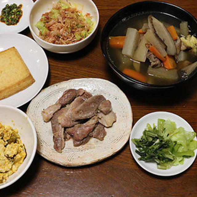 家で今季初めての「しっぽくうどん」