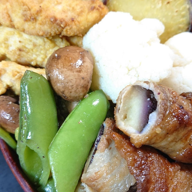 鶏むねカレー天その他弁当