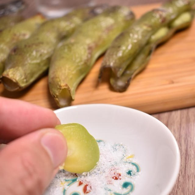 うちでよくやる「そら豆の食べ方」