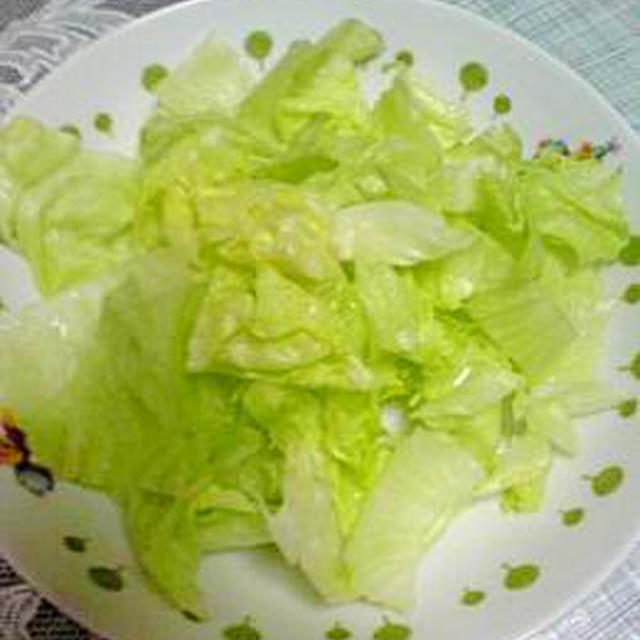 おいしさ実感！！レタスだけdeサラダ