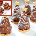チョコフレークの松ぼっくりとクリスマスツリーチョコレートの作り方