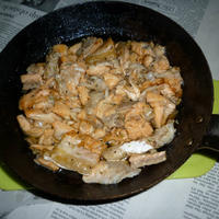 アトランティックサーモンのアラの焼き鮭＋タイム