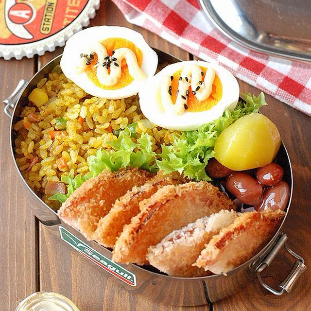 【高校生男子】パラパラカレーチャーハン弁当
