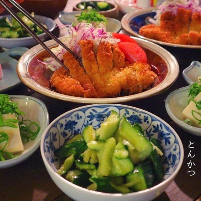 トンカツでrii家夜ごはん