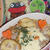さつま芋のグリーンカレーグラタン＆小松菜ともやしの竹輪サラダetc.（お家カフェ