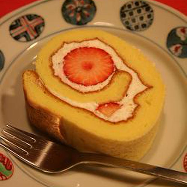 入学祝いのロールケーキ