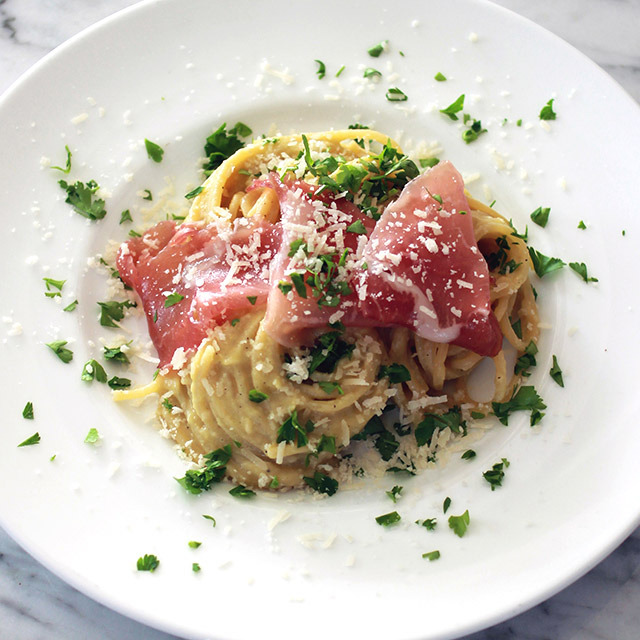 Eggplant Paste Spaghetti