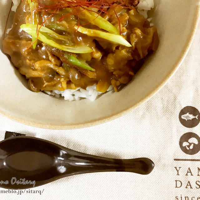 ～追い鰹でガツンと出汁が効いてる和風カレー丼～