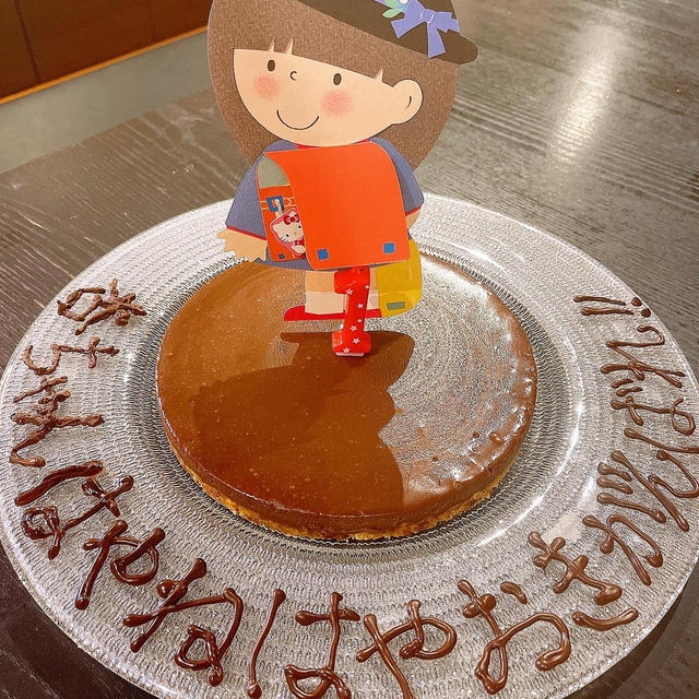 杏ちゃんにお祝いケーキを作りました‼️