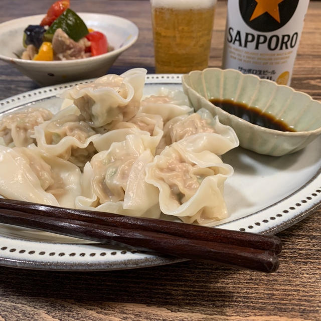 サクッと料理～夏にツルりと入る水餃子作ってみた★