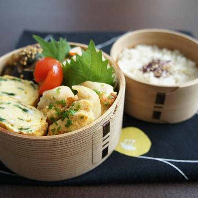 お弁当×鶏ささみのたらこマヨネーズ焼き