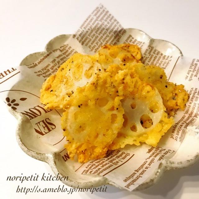 ストウブの♡と <簡単>パリッとおいし〜い！れんこんチーズせんべい♡