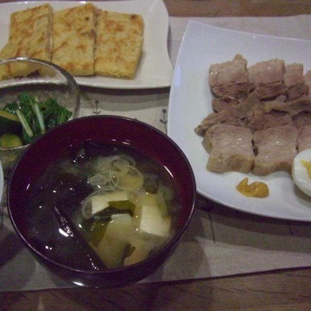 塩麹で下味・塩煮豚