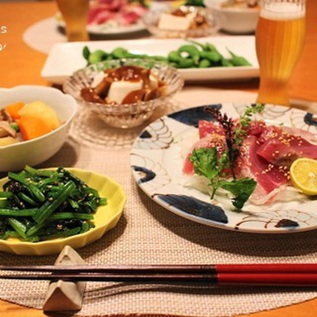 『とろかつお』とストウブで『小さいおかず』の献立。