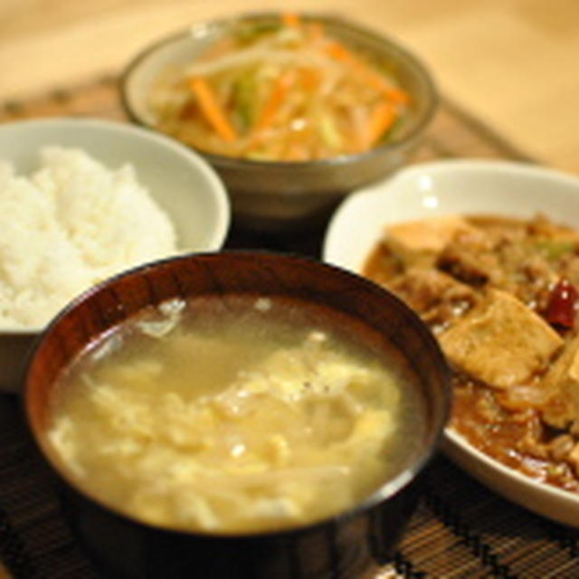 ゴハン日記～麻婆豆腐と春雨サラダ