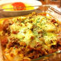 白菜とごぼうのミートグラタン