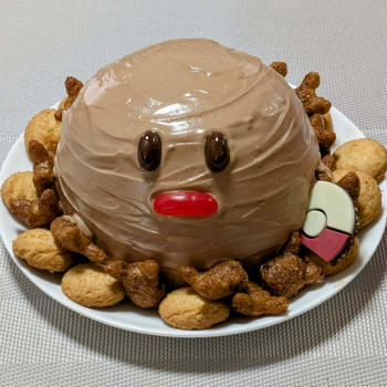チョコケーキ。どうしても何か仕込みたい。