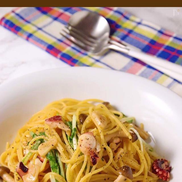 【Nadiaトップページ掲載】たこと水菜の和風パスタ