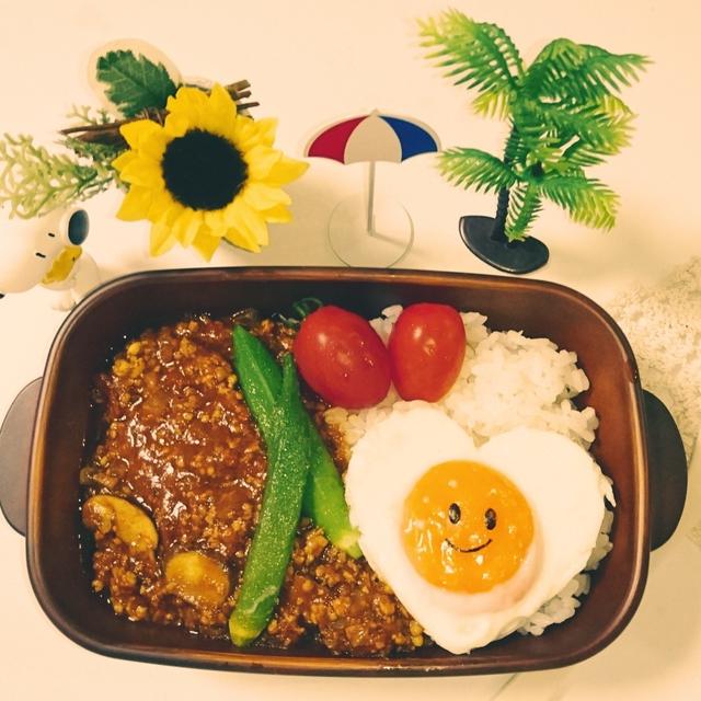 トマトキーマカレー弁当【ズボラ・簡単・5分・置き弁当】