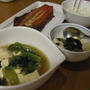 小松菜と豆腐のあんかけ