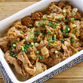 コクうま。豚肉とたまねぎの味噌マヨ炒め