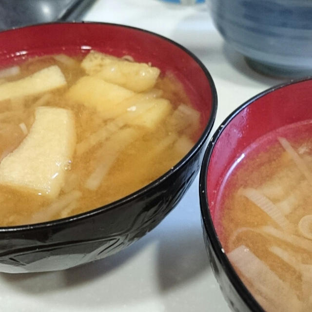 ほっこり美味しい☆大根と油揚げのお味噌汁♪