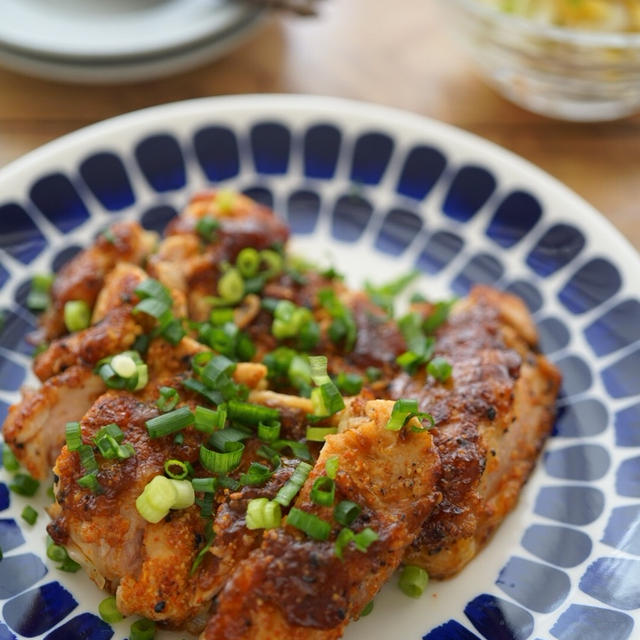 鶏もも肉の七味ポン酢焼き