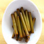 ★にんにくの芽甘醤油漬け（마늘종간장짱아찌）。