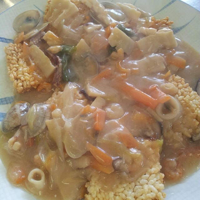 ラーク所沢 海鮮おこげ 他