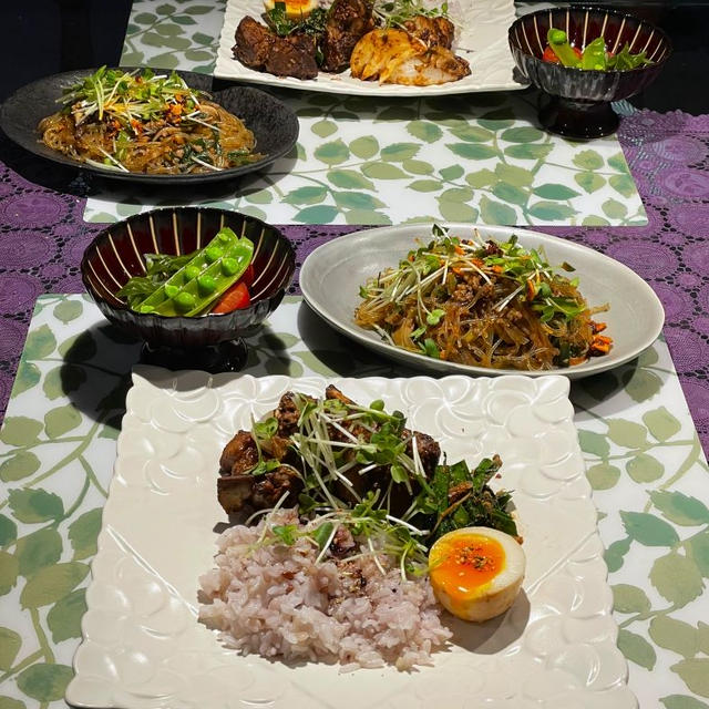 お料理教室復習の献立