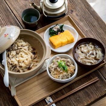 豚バラときのこの炊き込みごはん