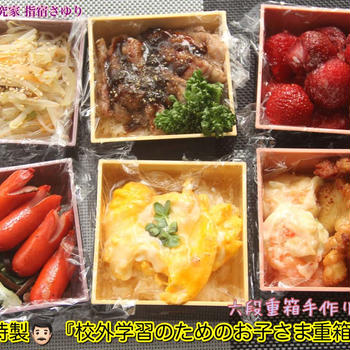 パパ特製『校外学習のためのお子さま六段重箱弁当』【公式】料理研究家 指宿さゆり