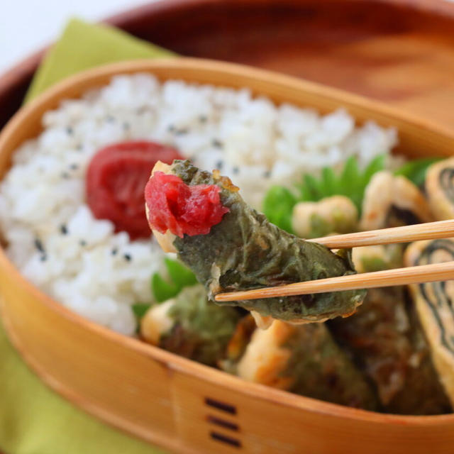 【感謝｜2品弁当レシピ】連載300回！定番「しそ巻きチキン」と「ぐるぐる海苔の卵焼き」更新しました