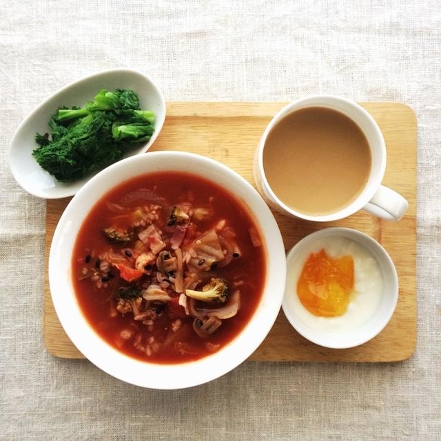 12月19日の朝ごはん。調理時間18分