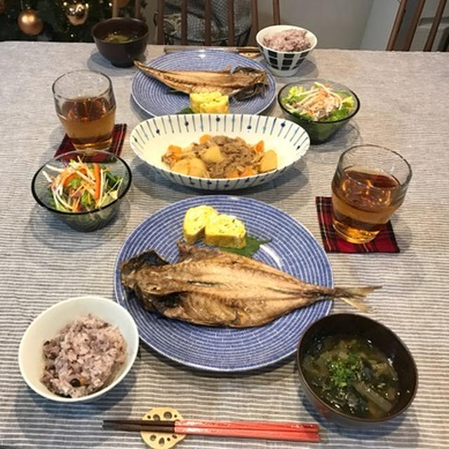 最近の晩ごはん。ちょっとヘルシーさを意識したお魚料理三連続。