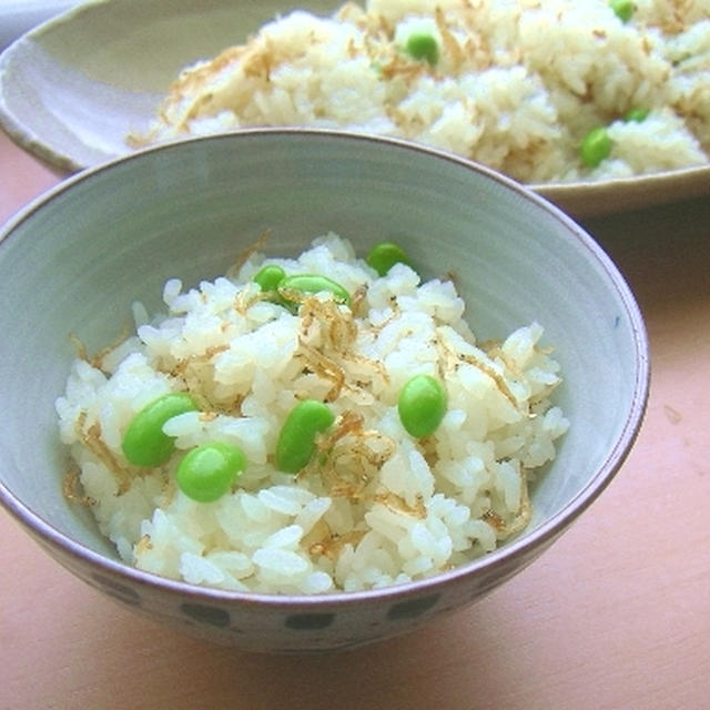 ちりめん山椒と枝豆のおこわ By ミカハルさん レシピブログ 料理ブログのレシピ満載