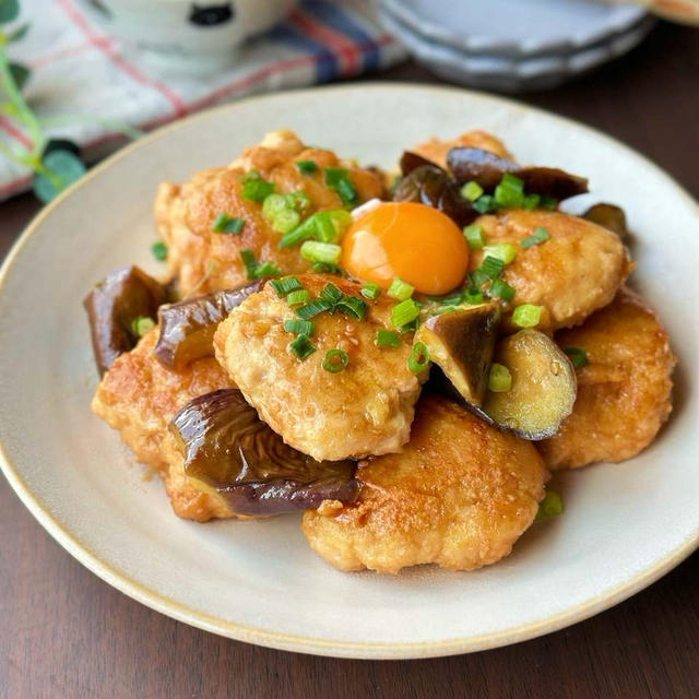 これはご飯が進みすぎる☆鶏むね肉と厚揚げで作るナスバタ焼ポン炒め