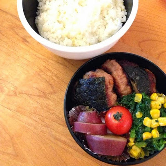 豚挽肉の海苔つくね弁当